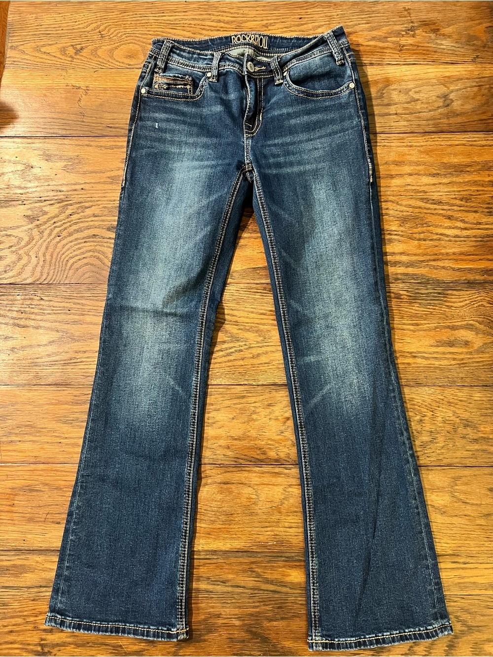Rock & Roll Cowgirl Dark Blue Bootcut Jeans